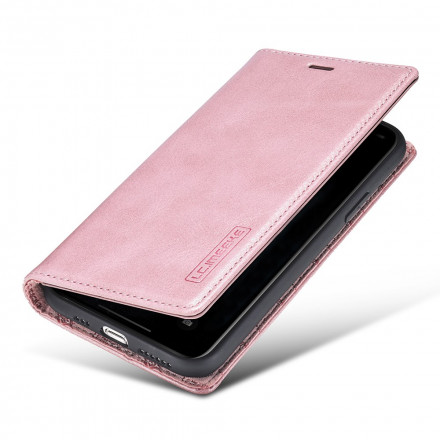 Flip cover iPhone 11 Pro Max LC.IMEEKE Leder Effect