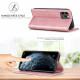 Flip cover iPhone 11 Pro Max LC.IMEEKE Leder Effect