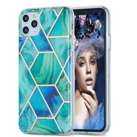 iPhone 11 Pro Max Silicone Hoesje Marmeren Geometrie