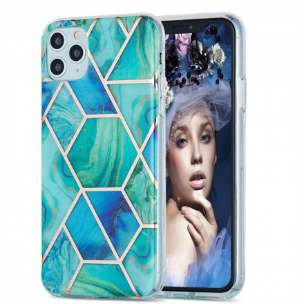 iPhone 11 Pro Max Silicone Hoesje Marmeren Geometrie
