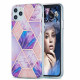 iPhone 11 Pro Max Silicone Hoesje Marmeren Geometrie