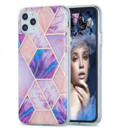 iPhone 11 Pro Max Silicone Hoesje Marmeren Geometrie