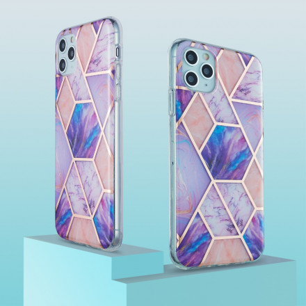 iPhone 11 Pro Max Silicone Hoesje Marmeren Geometrie