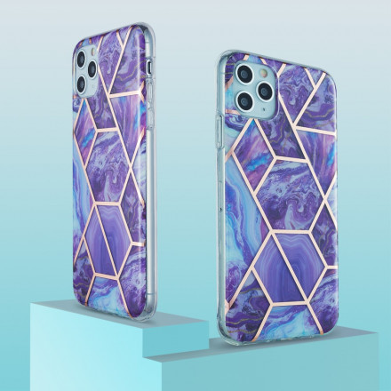 iPhone 11 Pro Max Silicone Hoesje Marmeren Geometrie