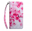 Hoesje iPhone SE 2 Roze Bloemen