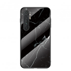 Xiaomi Mi Note 10 Lite Case marmeren kleuren gehard glas