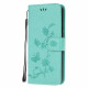 Xiaomi Mi Note 10 Lite Hoesje Vlinders en Aziatische Bloemen