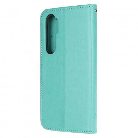 Xiaomi Mi Note 10 Lite Hoesje Vlinders en Aziatische Bloemen