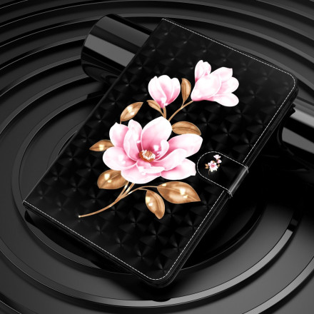 Samsung Galaxy Tab S7 Kunstlederen Hoesje Boom Bloemen
