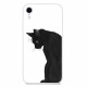 Hoesje iPhone XR Cat Zwart Doordacht
