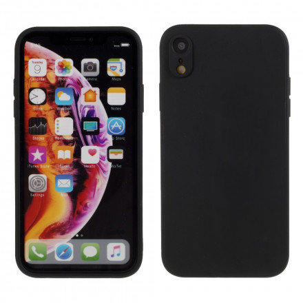 iPhone XR Silicone Hoesje Mat Zuivere Kleur