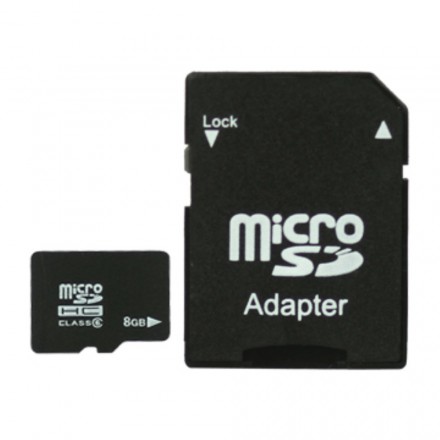 8GB Micro SD-kaart met SD-adapter