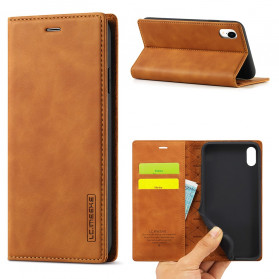 Flip cover iPhone XR LC.IMEEKE Leder Effect