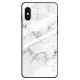 iPhone X / XS Case gehard glas marmer