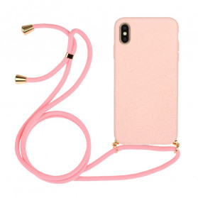 iPhone X / XS Silicone Hoesje met Gekleurd Koord