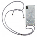 iPhone X / XS Glitter & String Hoesje