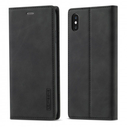 Flip cover iPhone X / XS LC.IMEEKE Leder effect