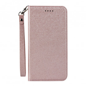 Flip cover iPhone XS Max stijl zacht leer met riem