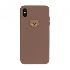 iPhone XS Max Silicone Hoesje Fun Animal Logo