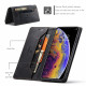 Flip cover iPhone XS Max leer effect RFID-technologie