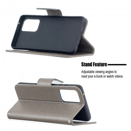 Hoesje Samsung Galaxy A52 4G / A52 5G Vlinders in vlucht met riem