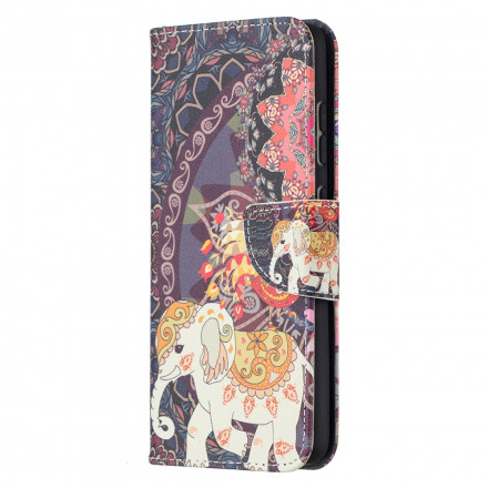 Samsung Galaxy A52 4G / A52 5G geval Mandala etnische olifanten