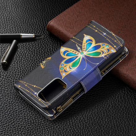 Samsung Galaxy A52 4G / A52 5G Zakje met rits Vlinders Case