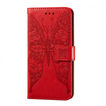 Samsung Galaxy A52 4G / A52 5G vlinder bloem patroon case