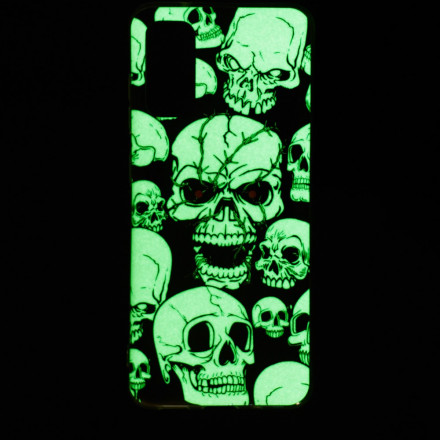 Samsung Galaxy A52 4G / A52 5G voorzichtigheid fluorescerende schedel geval