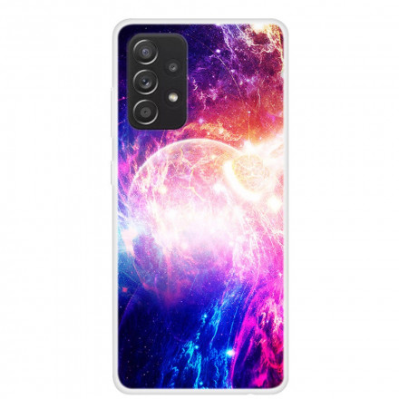 Samsung Galaxy A52 4G / A52 5G Silicone Hoesje Planets on Fire
