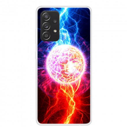 Samsung Galaxy A52 4G / A52 5G Silicone Hoesje Planets on Fire