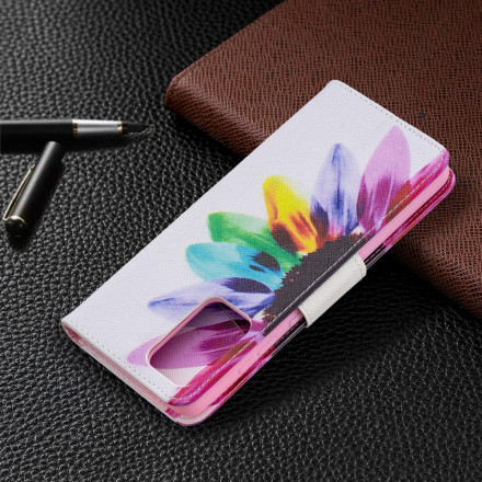 Samsung Galaxy A72 4G / A72 5G aquarel bloem case
