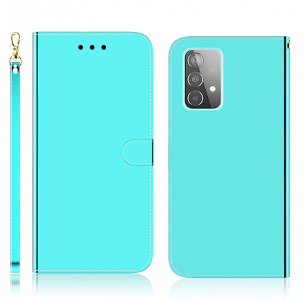 Samsung Galaxy A52 4G / A52 5G kunstlederen hoesje spiegel Cover