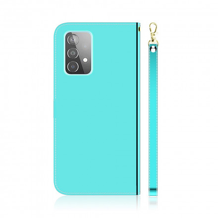 Samsung Galaxy A52 4G / A52 5G kunstlederen hoesje spiegel Cover