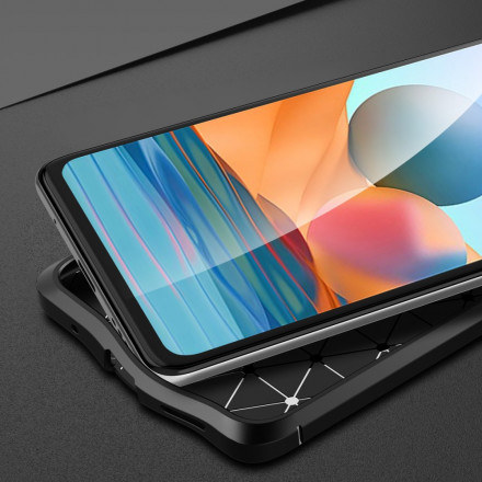 Xiaomi Redmi Note 10 Pro Lederen Hoesje Lychee Effect Dubbele Lijn