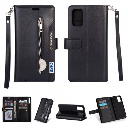 Samsung Galaxy A72 4G / A72 5G geval Portemonnee met riem