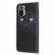 Xiaomi Redmi Note 10 / Note 10s Zwarte Cat Eye Strap Case