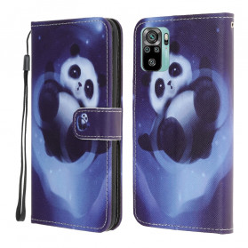 Xiaomi Redmi Note 10 / Note 10s Panda Ruimte Strap Case