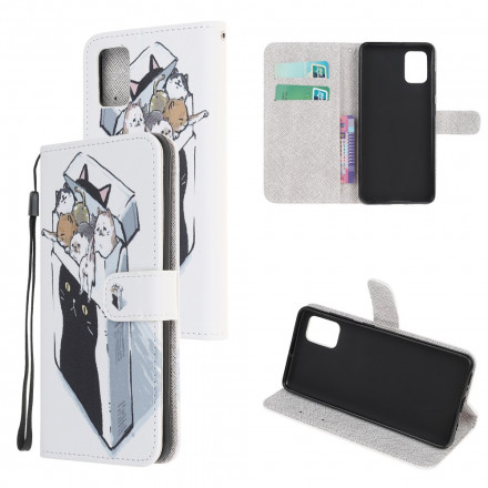 Xiaomi Redmi Note 10 / Note 10s geval levering Lanyard Cats