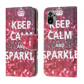 Xiaomi Redmi Note 10 / Note 10s Houd Kalm en Sparkle Case