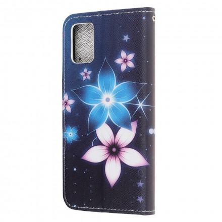 Samsung Galaxy A71 5G Lanyard bloem case