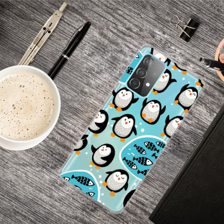 Samsung Galaxy A32 4G hoesje Pinguïns en vissen