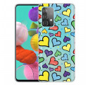Samsung Galaxy A32 4G multicolour hart case