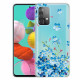 Samsung Galaxy A32 4G Blauwe Bloemen Hoesje