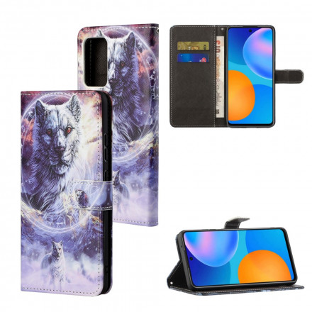 Samsung Galaxy A32 4G Winter Wolf Case met Koord