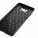 Xiaomi Poco X3 Flexibele Carbon Fiber Textuur Hoesje