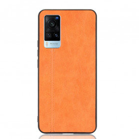 Vivo X60 Gestikt Leder Effect Hoesje