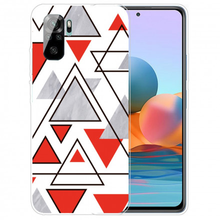 Xiaomi Redmi Note 10 / Note 10s Marmeren Driehoeken Case