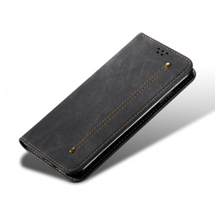 Flip Cover Xiaomi Redmi Note 10 / Note 10s Jeans stof