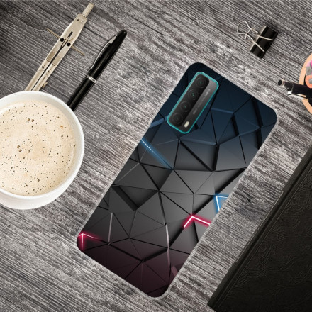 Cover Huawei P smart 2021 Flexibele Geometrie gekleurd